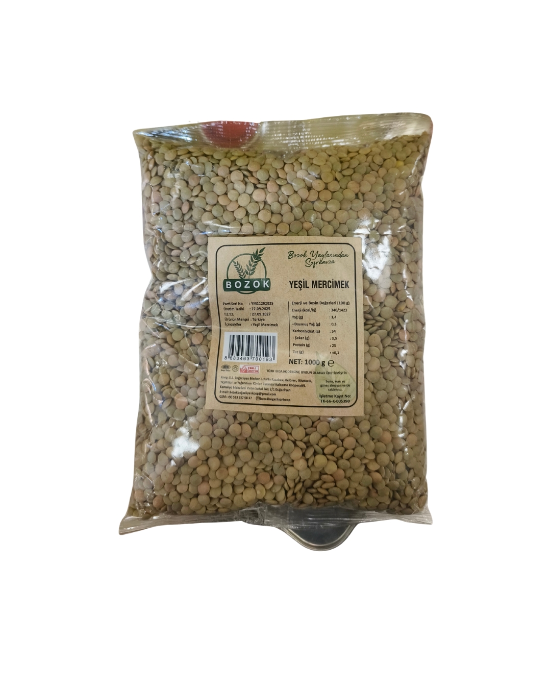 Bozok Yeşil Mercimek