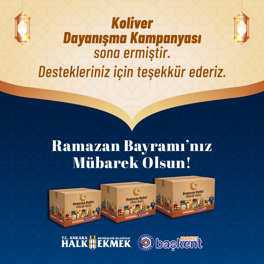 Koliver Dayanışma Kampanyası sona ermiştir. Ramazan Bayramınız Mübarek Olsun!